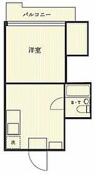 東急目黒線 目黒駅 徒歩7分の賃貸マンション 1階1DKの間取り