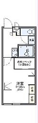 レオパレス南田園第2 1Kの間取図画像
