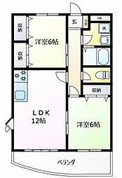 間取図画像 2LDK