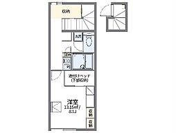 レオパレスNY2 1Kの間取図画像