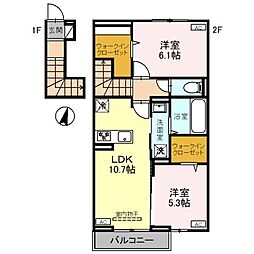 間取図画像 2LDK