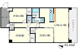 間取図画像 3LDK