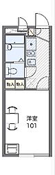 レオパレス原 1階1Kの間取り