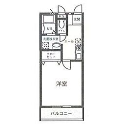 京成本線 ユーカリが丘駅 徒歩20分の賃貸アパート 3階1Kの間取り