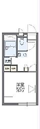 レオパレスフィグ 1Kの間取図画像