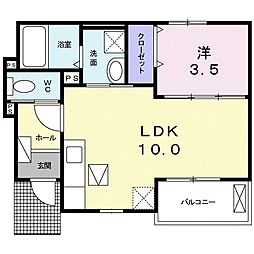 カーサグラナ 1LDKの間取図画像