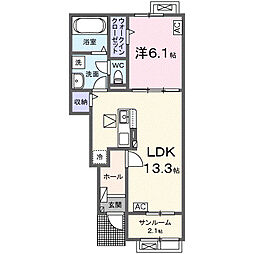 間取図画像 1LDK
