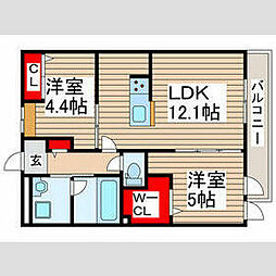 間取図画像 2LDK