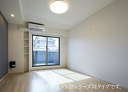 メルヴェーユ七里 201 2階1Kのリビング/ダイニング