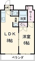 間取図画像 1LDK