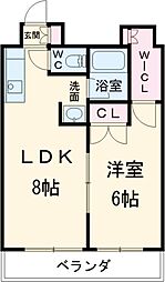 間取図画像 1LDK