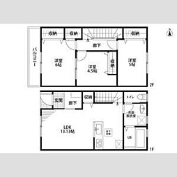 名鉄河和線 知多武豊駅 徒歩20分の賃貸アパート 1階3LDKの間取り