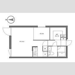 都営大江戸線 落合南長崎駅 徒歩3分の賃貸マンション 4階1LDKの間取り
