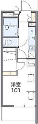 レオパレスベンリー寺島 1Kの間取図画像