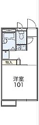 レオパレスヴィバーチェ 1Kの間取図画像