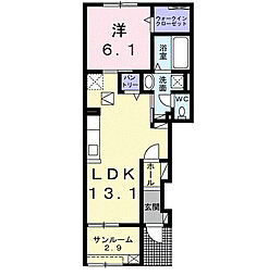 間取図画像 1LDK