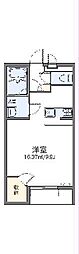 レオネクスト半田東C 1Kの間取図画像