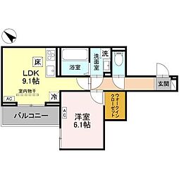 間取図画像 1LDK