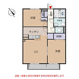 間取図画像 2LDK