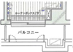 ルーブル目黒 1Kの間取図画像