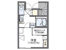 レオパレスＳａｉｌｉｎＧIII 1階1Kの間取り