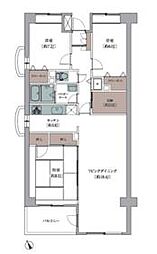 JR総武線 下総中山駅 徒歩8分の賃貸マンション 3階3LDKの間取り