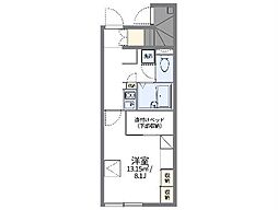 名古屋市営名城線 名城公園駅 徒歩7分の賃貸アパート 1階1Kの間取り