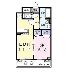 間取図画像 1LDK