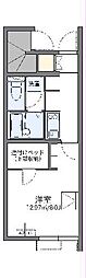 レオネクストレプロット3 1Kの間取図画像