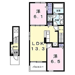 間取図画像 2LDK