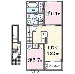 間取図画像 2LDK