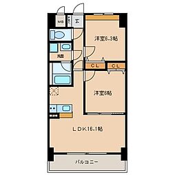 間取図画像 2LDK