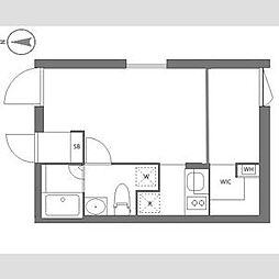 都営大江戸線 落合南長崎駅 徒歩3分の賃貸マンション 1階1DKの間取り