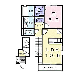 間取図画像 1LDK