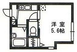 都営三田線 板橋本町駅 徒歩4分の賃貸アパート 2階1Kの間取り