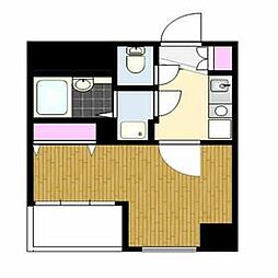 JR総武本線 馬喰町駅 徒歩2分の賃貸マンション 6階1Kの間取り
