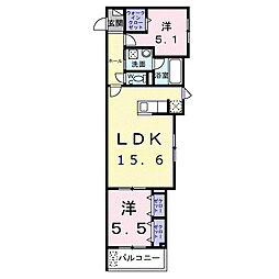 間取図画像 2LDK
