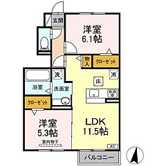 物件の間取り