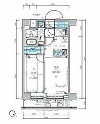 都営三田線 志村三丁目駅 徒歩9分の賃貸マンション 3階1LDKの間取り