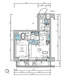 都営三田線 志村三丁目駅 徒歩9分の賃貸マンション 3階1LDKの間取り