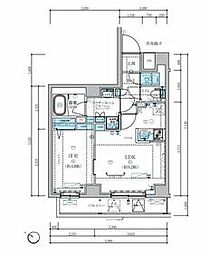 都営三田線 志村三丁目駅 徒歩9分の賃貸マンション 2階1LDKの間取り