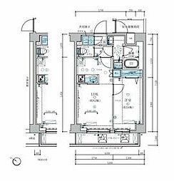 都営三田線 志村三丁目駅 徒歩9分の賃貸マンション 4階1LDKの間取り
