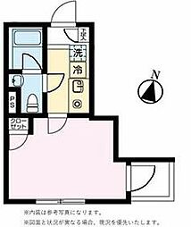 レジデンス池尻 1階1Kの間取り