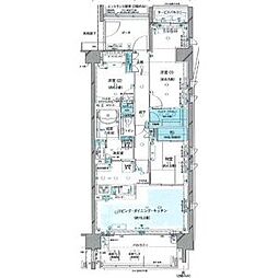 リストレジデンス横濱洋光台 5階3LDKの間取り