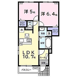 間取図画像 2LDK
