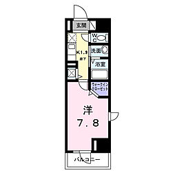 スアヴィス鳩ヶ谷 6階1Kの間取り