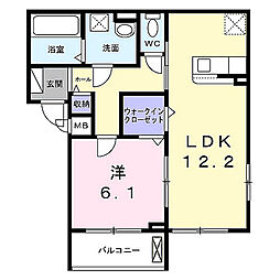 京都地下鉄東西線 椥辻駅 徒歩6分の賃貸アパート 2階1LDKの間取り