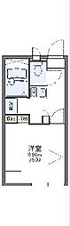 レオパレスイーグル 1Kの間取図画像