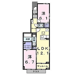間取図画像 2LDK