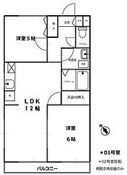 間取図画像 2LDK